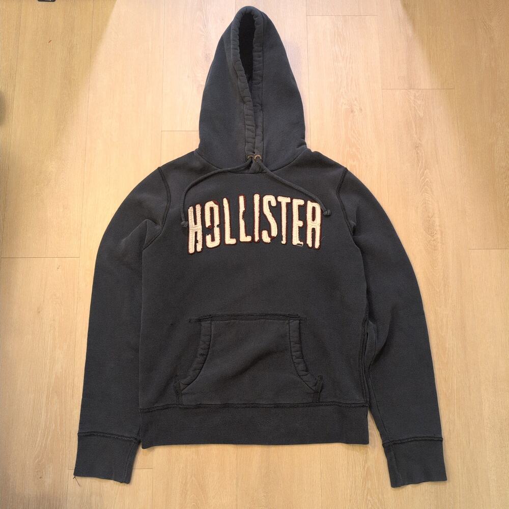 Y2K Hollister California Men Large Hoodie Sweatshirt Seagull Embroidered Surf